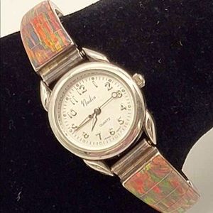 Sterling Silver & Opal Watch